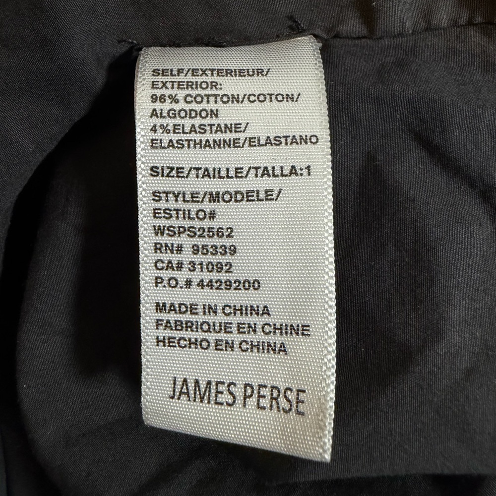 James Perse Black Hooded Utility Parka Minimalist Long Coat Size 1 (Small) - Picture 9 of 10